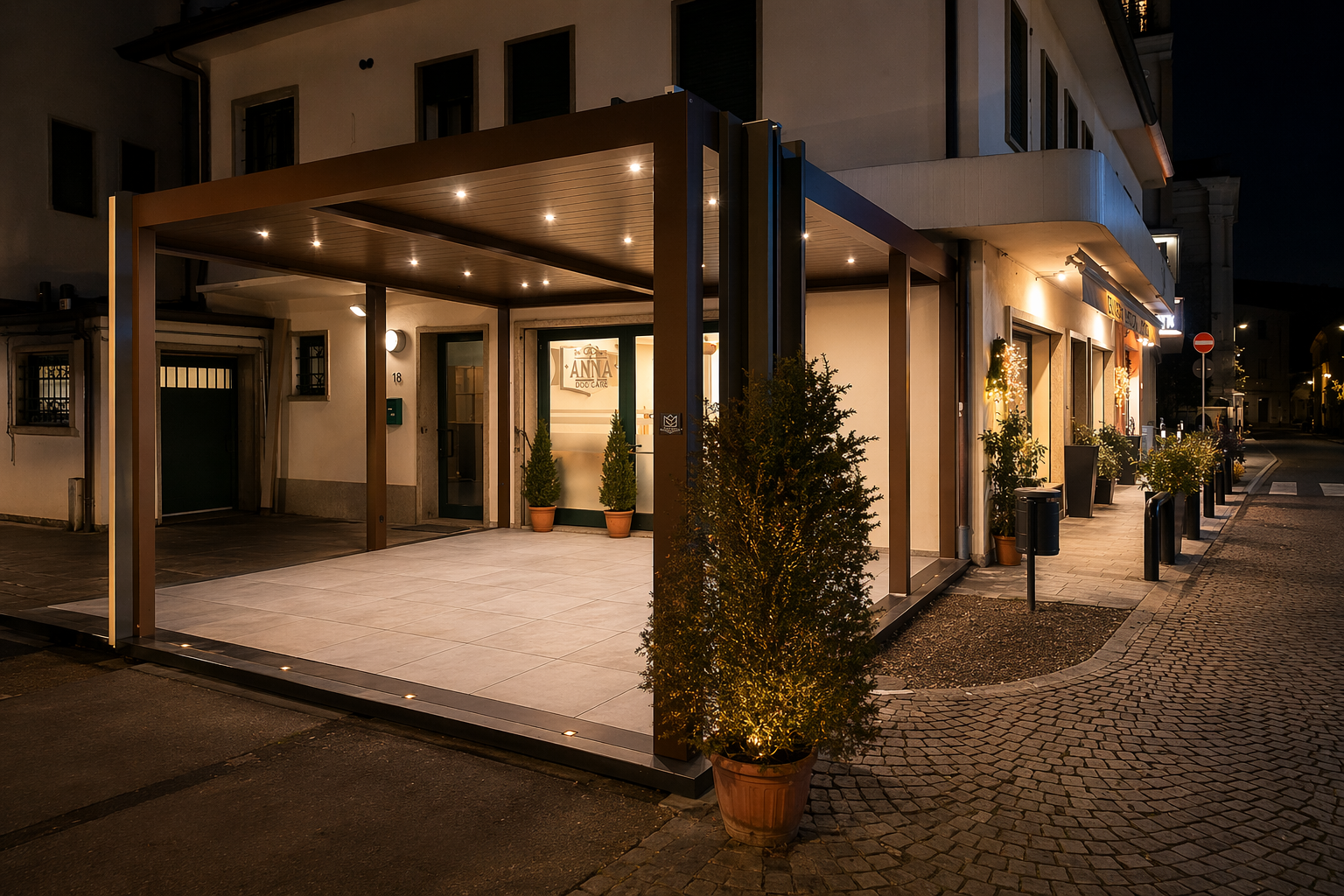 Vetrate e pompeiane Ecohouse per spazi esterni